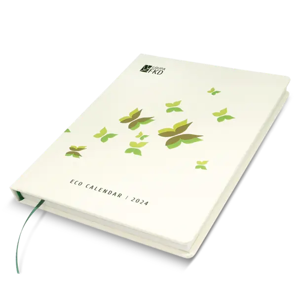 Kalendarz ECO książkowy indywidualny, okładka twarda