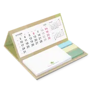 Kalendarz ECO biurkowy stojący (piramidka), z notesem i znacznikami