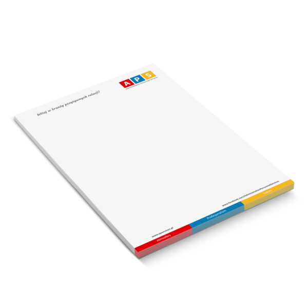 Notes klejony bez okładki (A6, A5, A4)