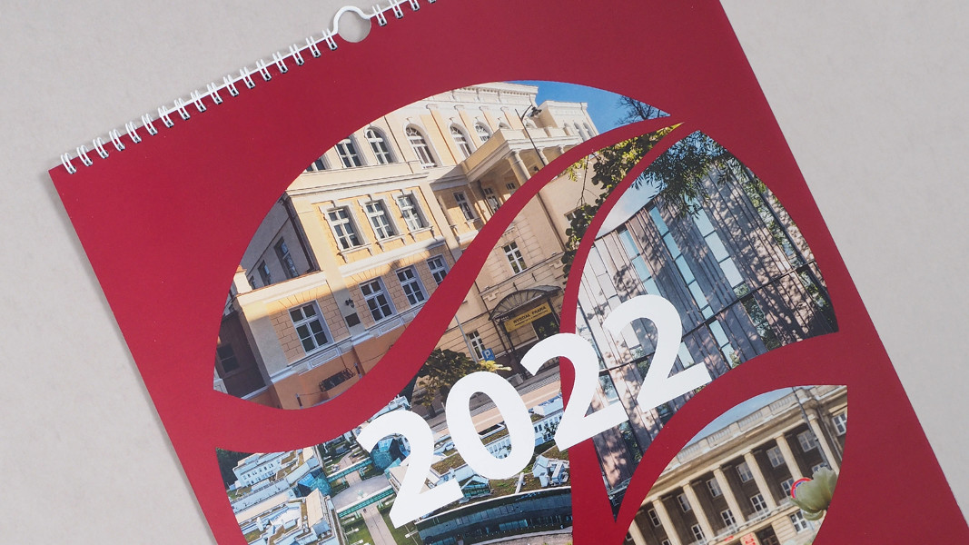 Uniwersytet w Białymstoku – kalendarz ścienny ECO na spirali