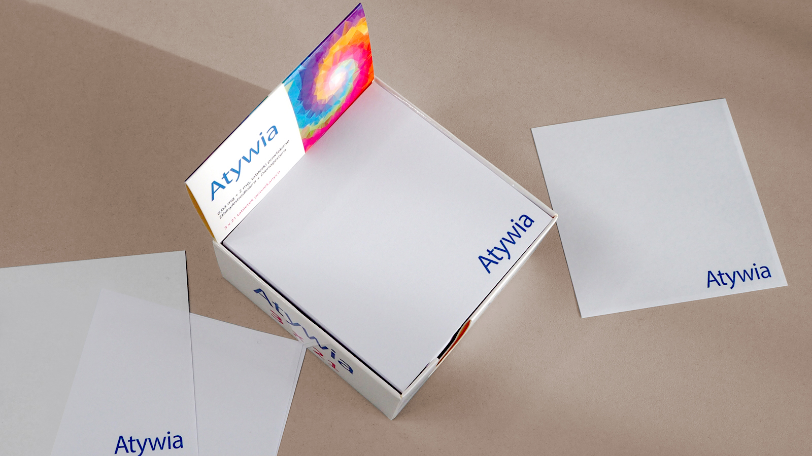 Centrum Pomocy i Aktywia - notes kostka i notes w kartoniku