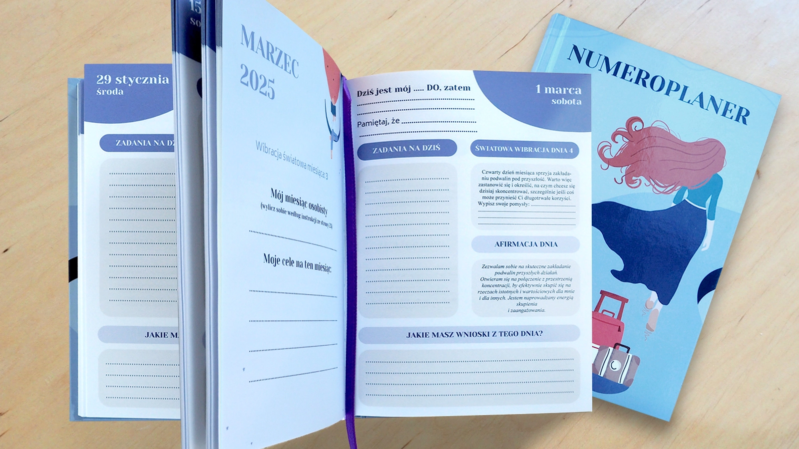 Szkoła Numerologii by Olga N. Stępińska - kalendarz książkowy indywidualny, okładka twarda